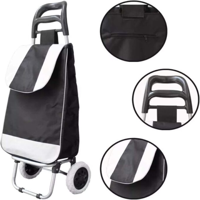 Carro de compras plegable con ruedas