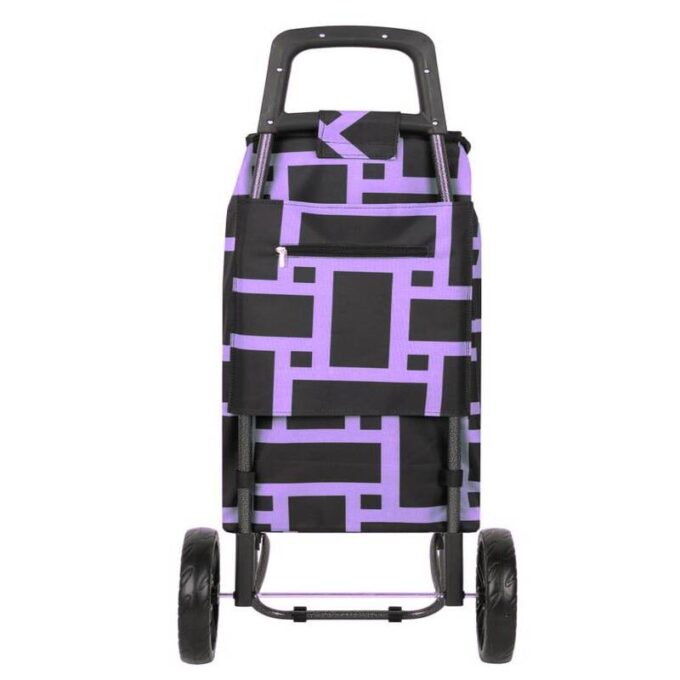 Carro de compras expandible con ruedas multifuncional
