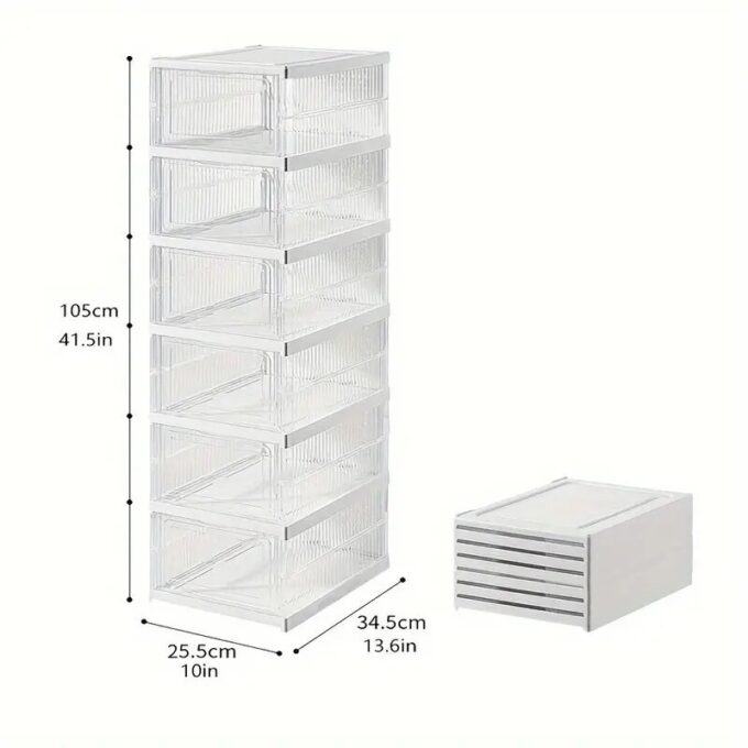 Zapatero organizador plegable armario de 6 niveles