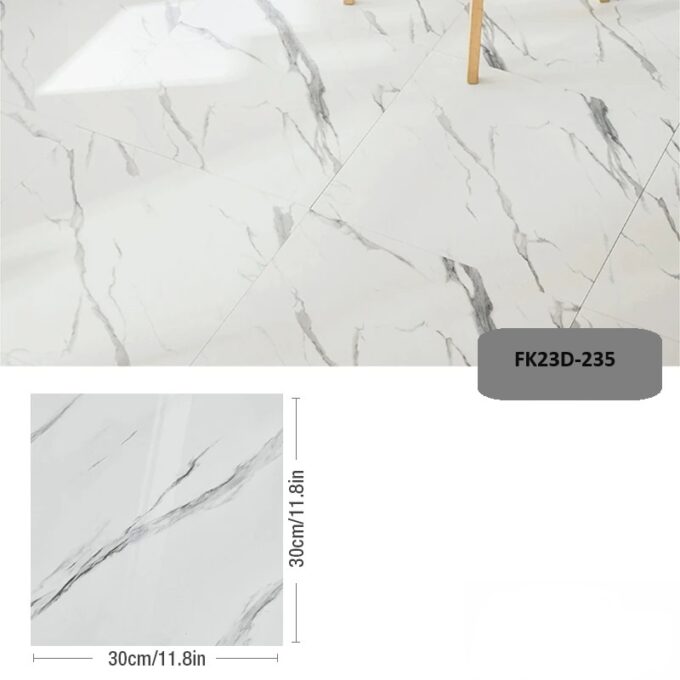 Azulejo adhesivo 30 x 30 blanco satinado pegatina decorativa