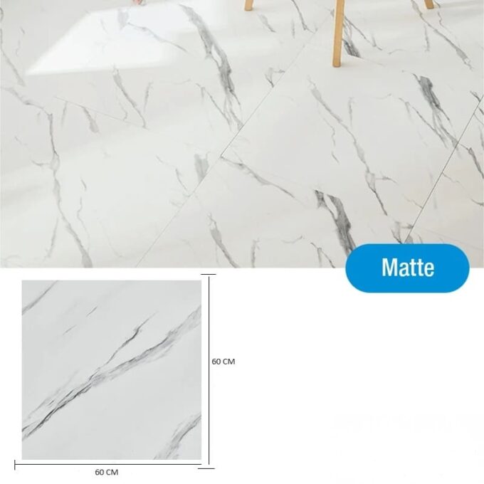 Azulejo adhesivo 60 x 60 blanco satinado pegatina decorativa