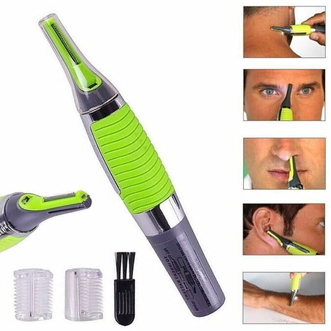 Depilador facial 3 en 1 removedor vello nariz oidos cejas