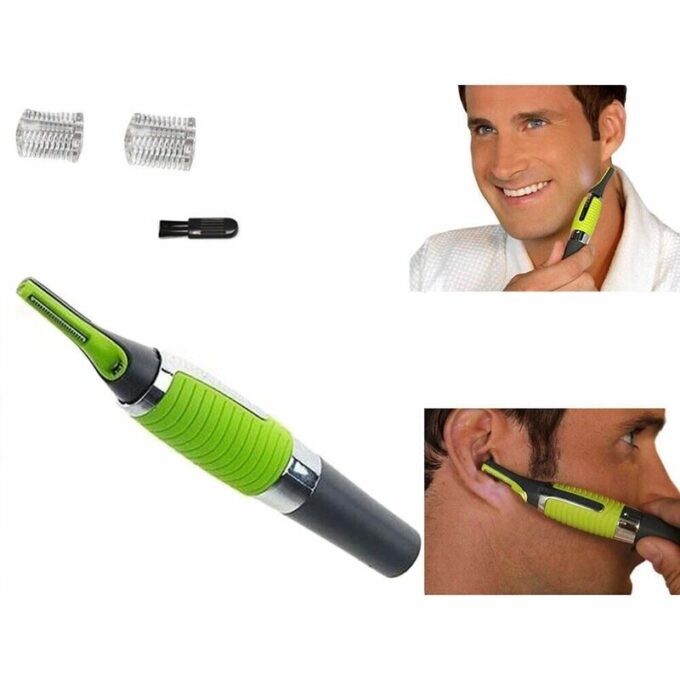 Depilador facial 3 en 1 removedor vello nariz oidos cejas