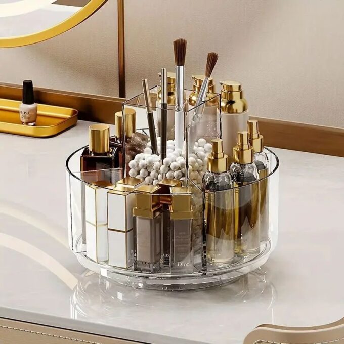Organizador de maquillaje multifuncional Giratorio 360 de 1 Nivel FK23D-28