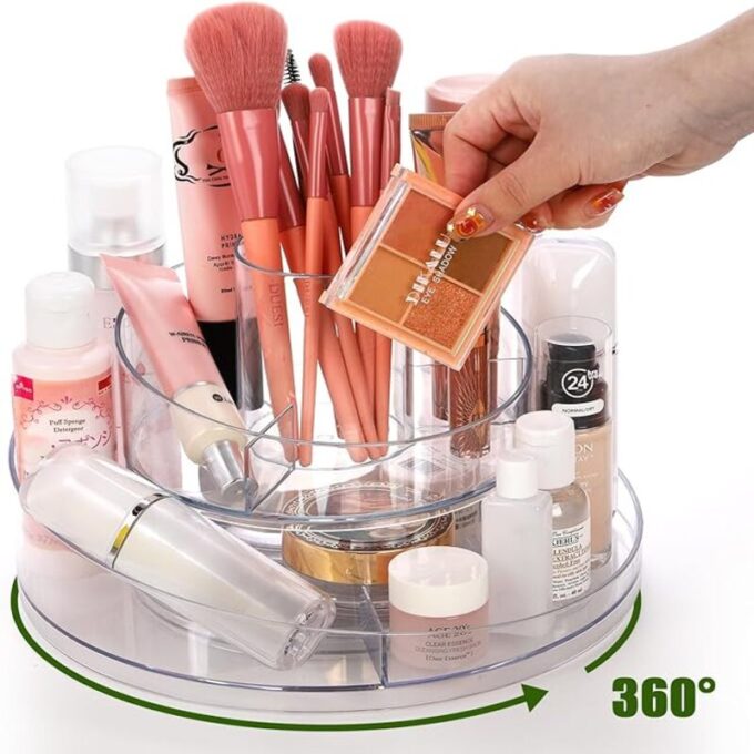 Organizador de maquillaje multifuncional Giratorio 360 de 1 Nivel FK23D-28