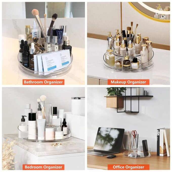 Organizador de maquillaje multifuncional Giratorio 360 de 1 Nivel FK23D-28
