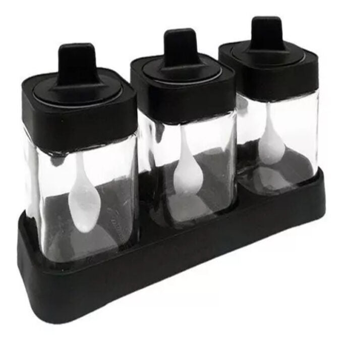 Condimentero set x3 organizador de especias y condimentos