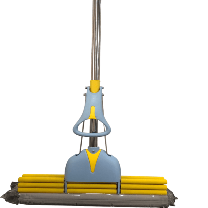 Esponja con rodillo absorbente trapeador de mango ajustable