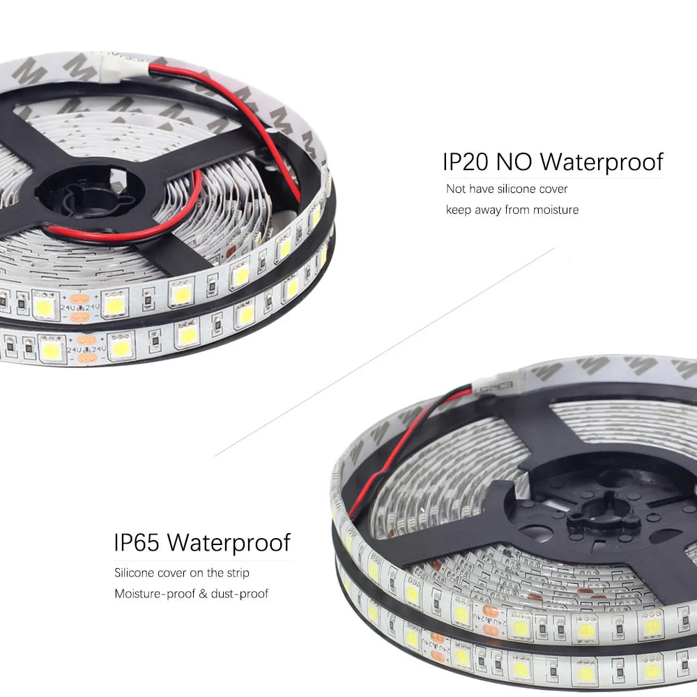 Cinta Led Tira Luces 5mts Rgb Multicolor Con Control Deluxe