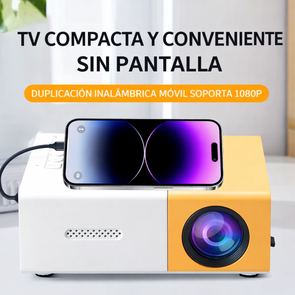 Mini Proyector LED 📽️ Cine en Casa en Pantalla Gigante