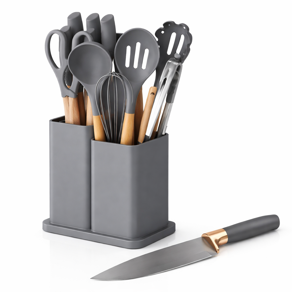 Set de Utensilios de Cocina 19 Piezas 🍳 Completo y Resistente