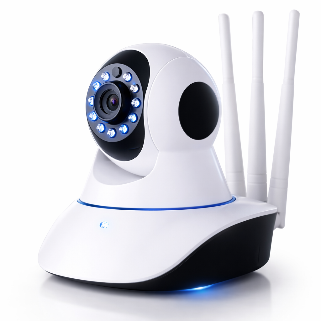 Cámara de Seguridad WiFi Robótica 360° 🌙 Visión Nocturna HD