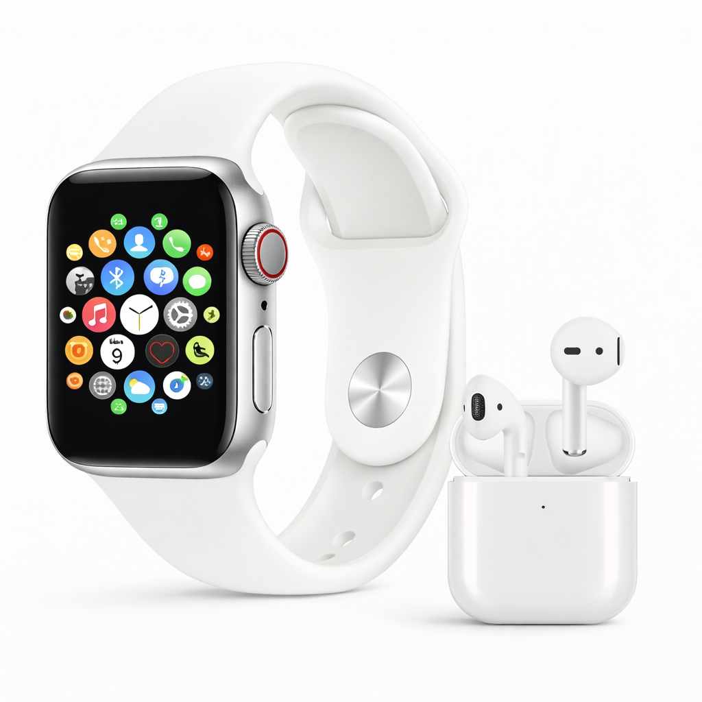 🔥 Combo Smartwatch + Audífonos – Tecnología 2 en 1