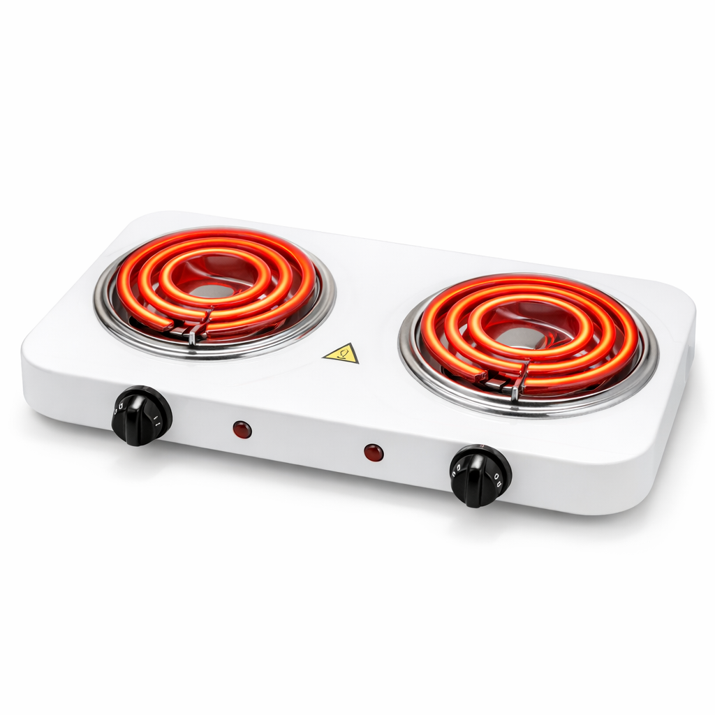 Estufa Eléctrica de 2 Puestos – Potente y Práctica para el Hogar 🍳