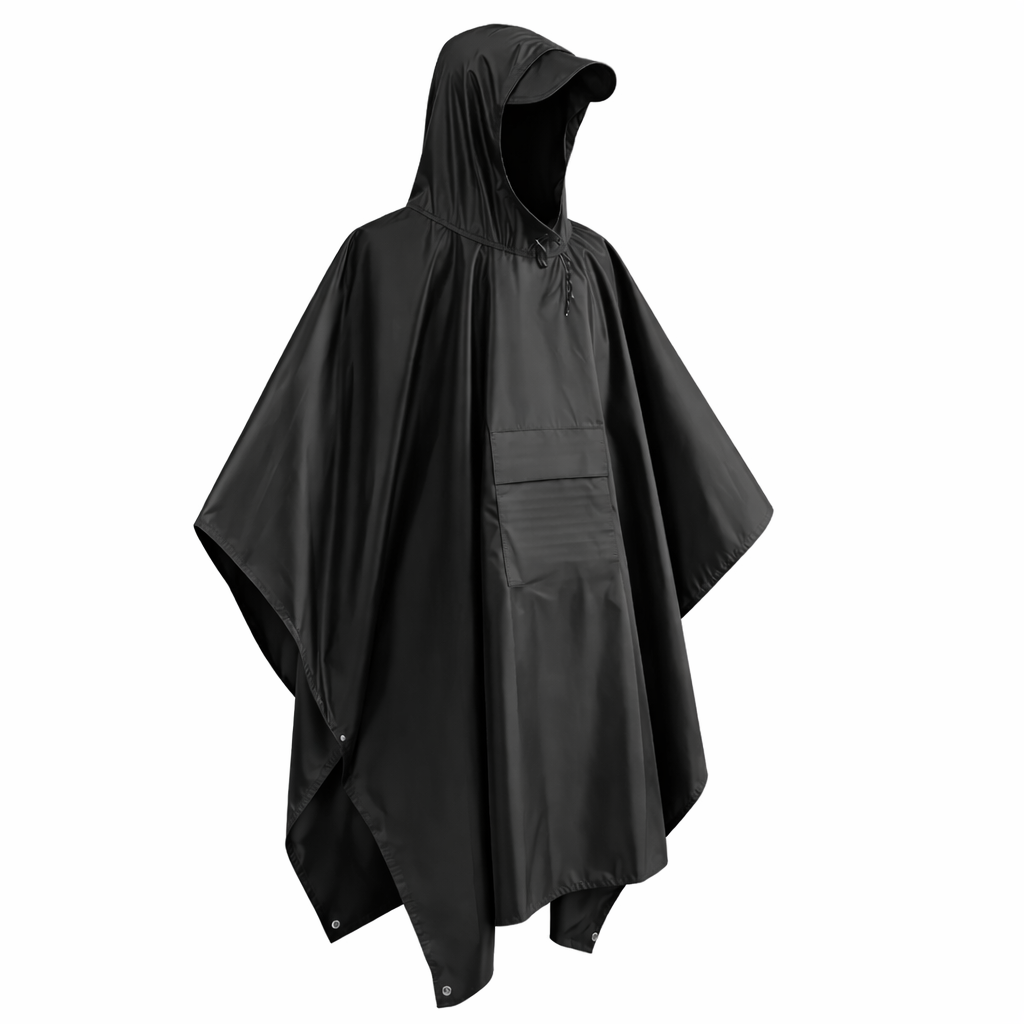 Poncho Impermeable con Capucha 🌧 Protección Total Contra la Lluvia + Bolsa de Transporte