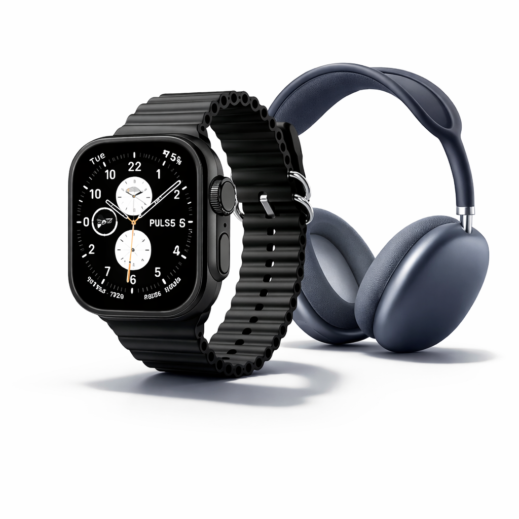 📦✨ Combo Smartwatch Hi Watch Ultra + Diadema Bluetooth 🎧 | Edición Premium