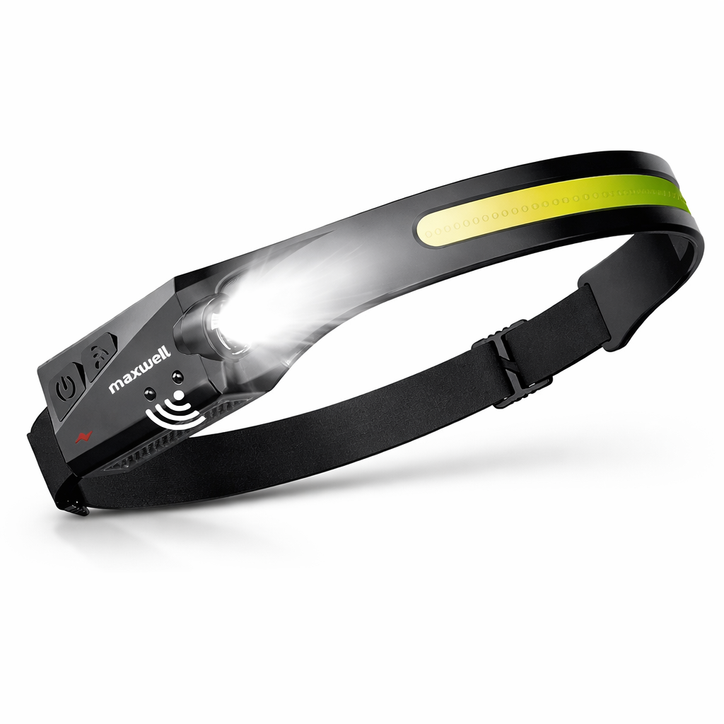 Linterna Frontal LED 🔦 Manos Libres para Camping y Trabajo