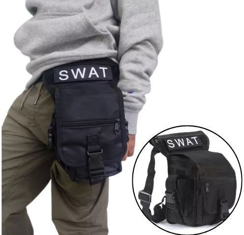 Bolso Táctico de Pierna SWAT 🎒 Riñonera Multifuncional con Múltiples Compartimentos