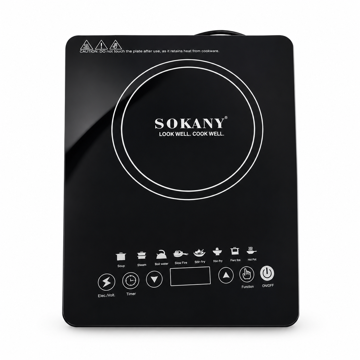 Estufa de Inducción SOKANY Digital 🔥 Cocina Rápido con Control Táctil