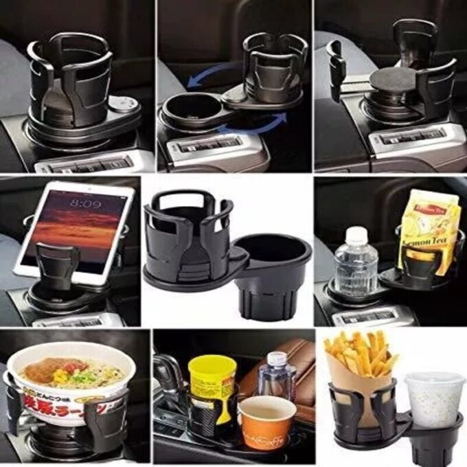 Portavasos ajustable universal antideslizante