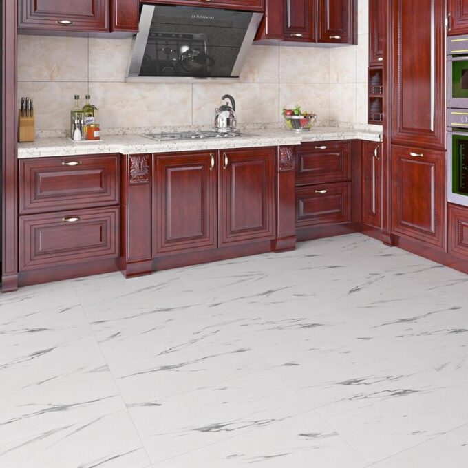 Azulejo adhesivo 60 x 30 blanco marmolizado pegatina decorativa