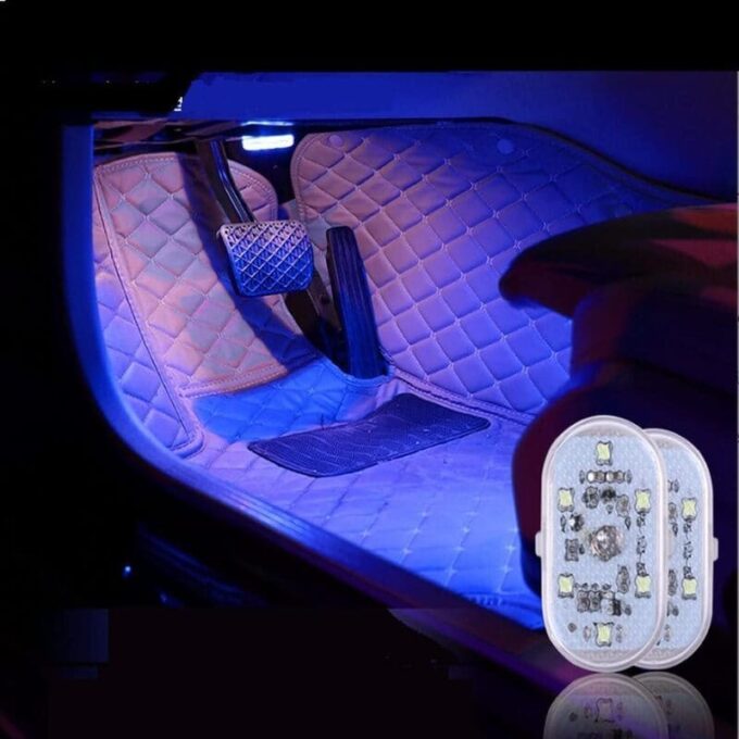 Luz LED tactil adhesiva para techo de carro multicolo