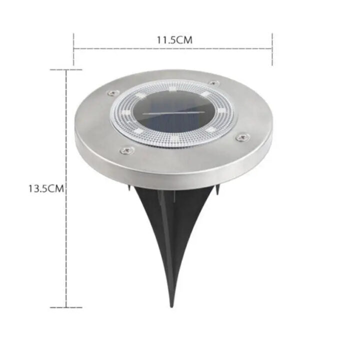 Luces led para suelo set de 4 piezas impermeables
