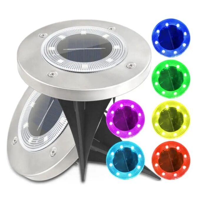 Luces led para suelo set de 4 piezas impermeables