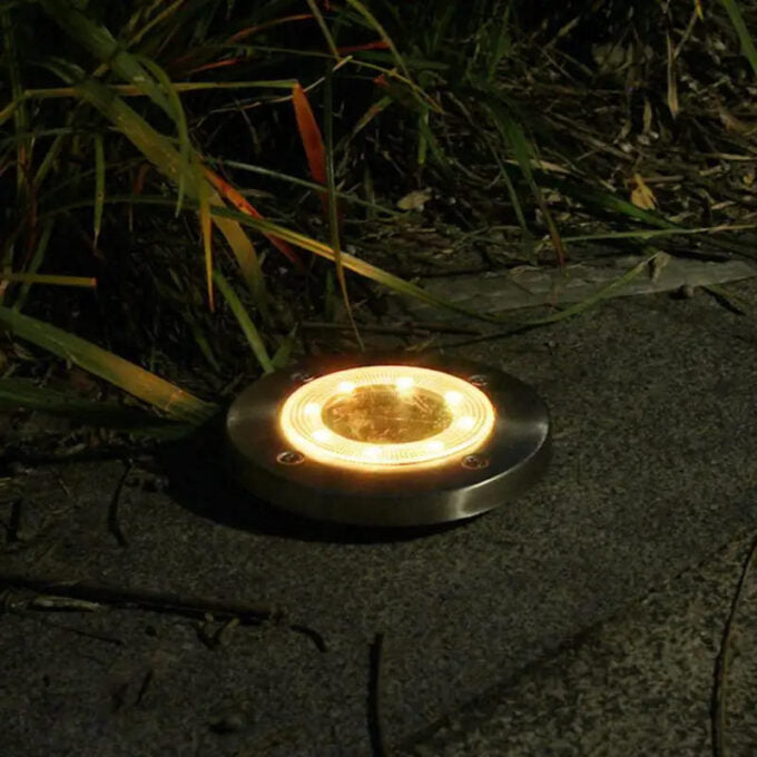 Luces led para suelo set de 4 piezas impermeables