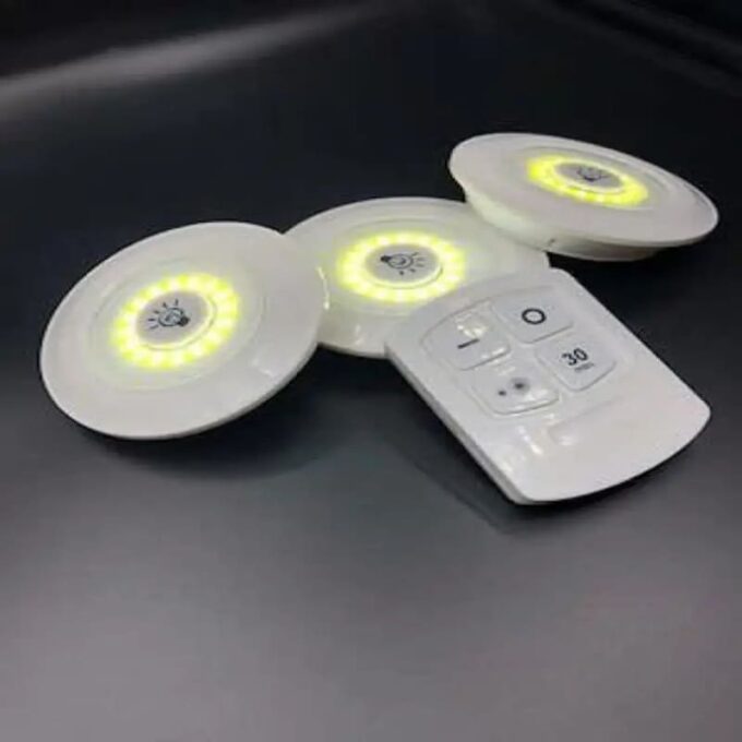 (1)Luces LED adhesivas set x3 con control lamparas inteligentes