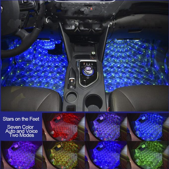 Luz led para interior de carro multicolor FK23C-16