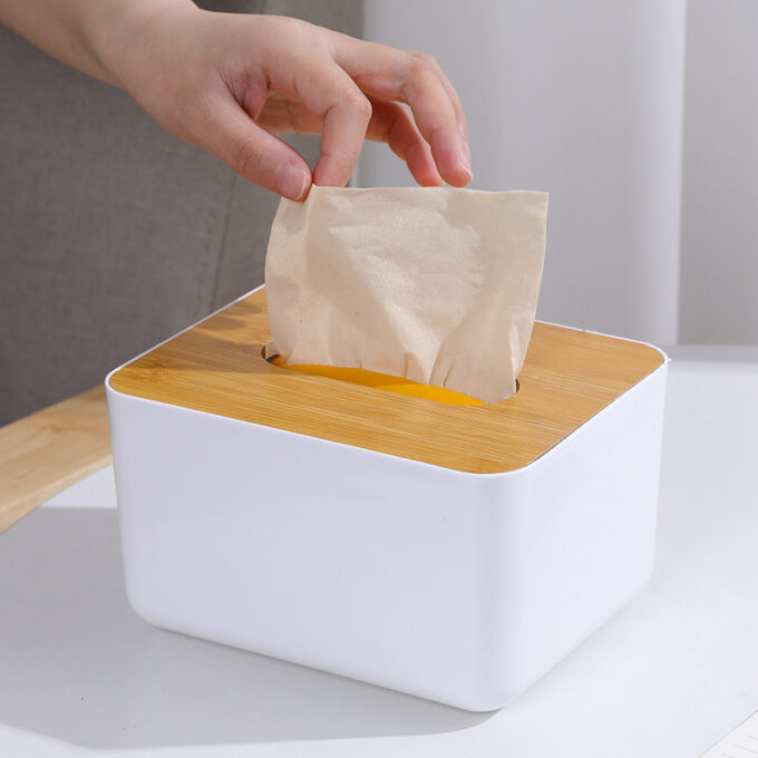 (1)Organizador de servilletas Bambu porta pañuelos