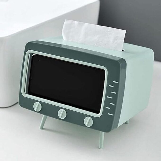 (1)Dispensador de servilletas con soporte para celular