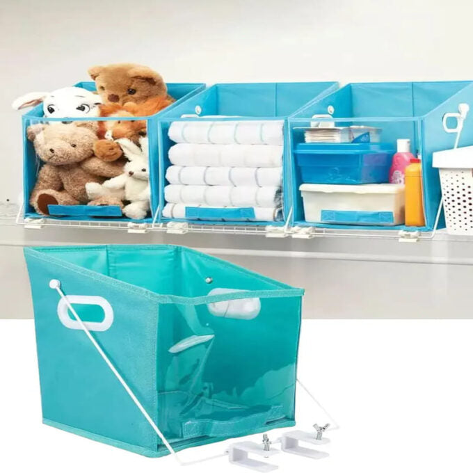 Organizador de ropa plegable cesta multifuncional ajustable almacenador