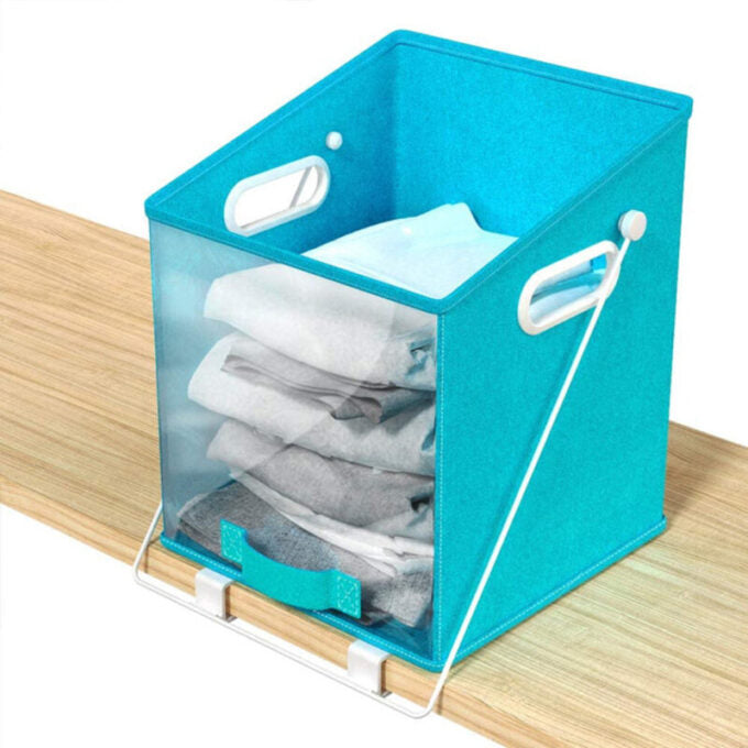Organizador de ropa plegable cesta multifuncional ajustable almacenador