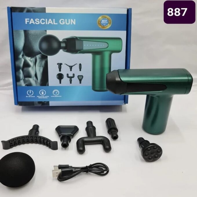 Masajeador de percusion 6 piezas recargable portatil