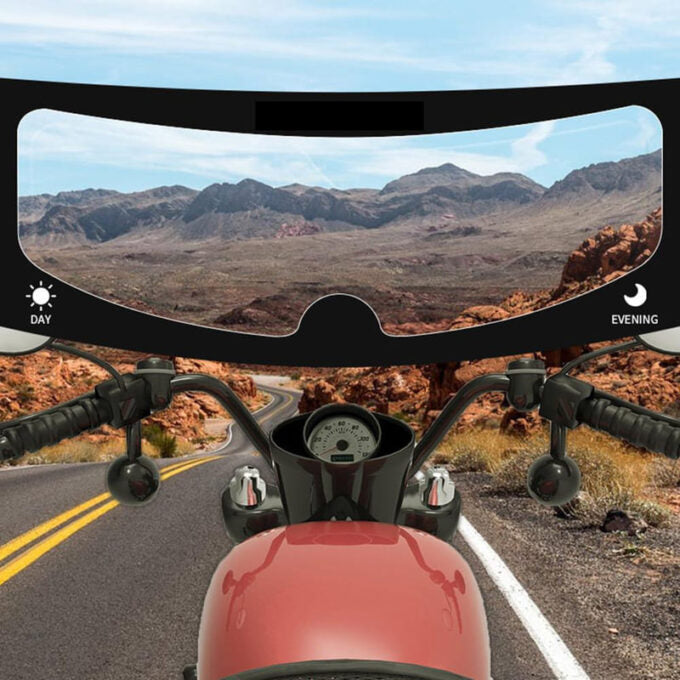 (1)Visor antiempañante para casco de moto