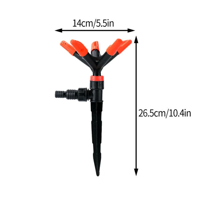 Rociador giratorio automatico de tres puntas ajustable FK23D-111