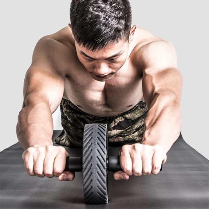 (1)Rueda Abdominal En Goma Sportfitness Antideslizante Abdomen