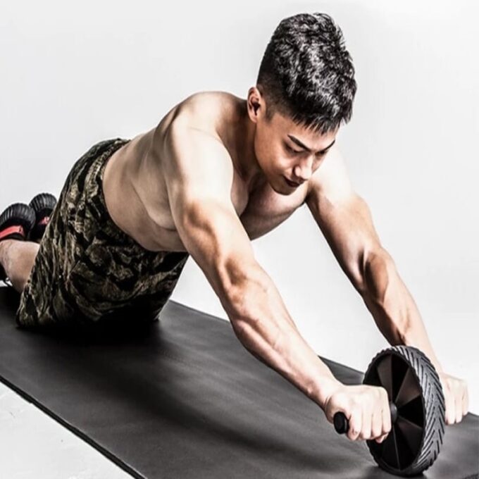 (1)Rueda Abdominal En Goma Sportfitness Antideslizante Abdomen