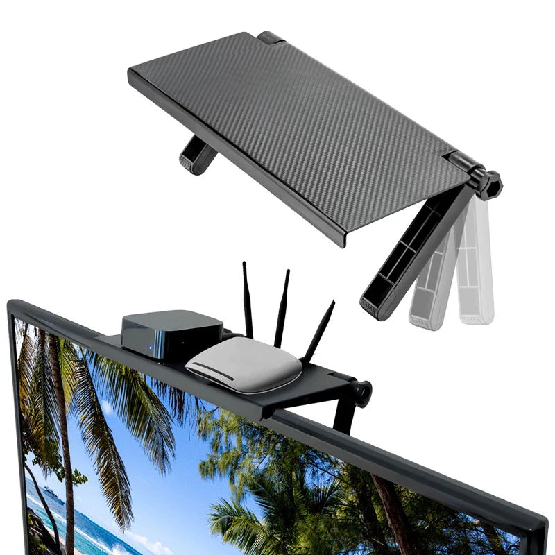Repisa Estante Soporte Sobre Pantalla Tv Ajustable Plegable