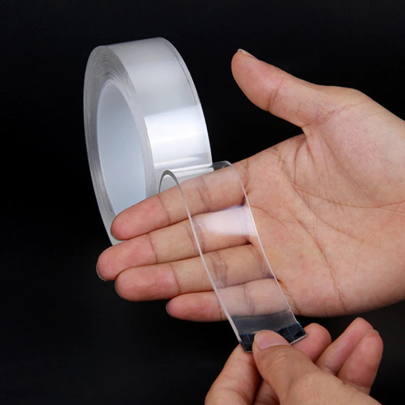Cinta Adhesiva Nano Cinta De Silicona Lavable De Doble Cara 5 metros