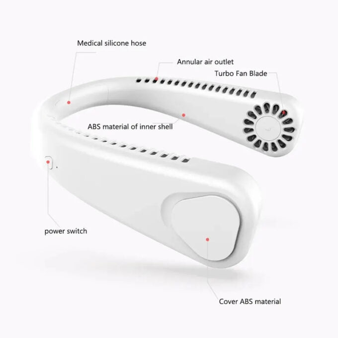 Mini ventilador facial portátil recargable de 3 velocidades