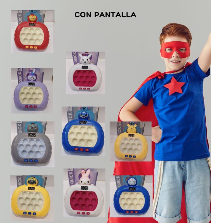 Pop It Push con Pantalla
