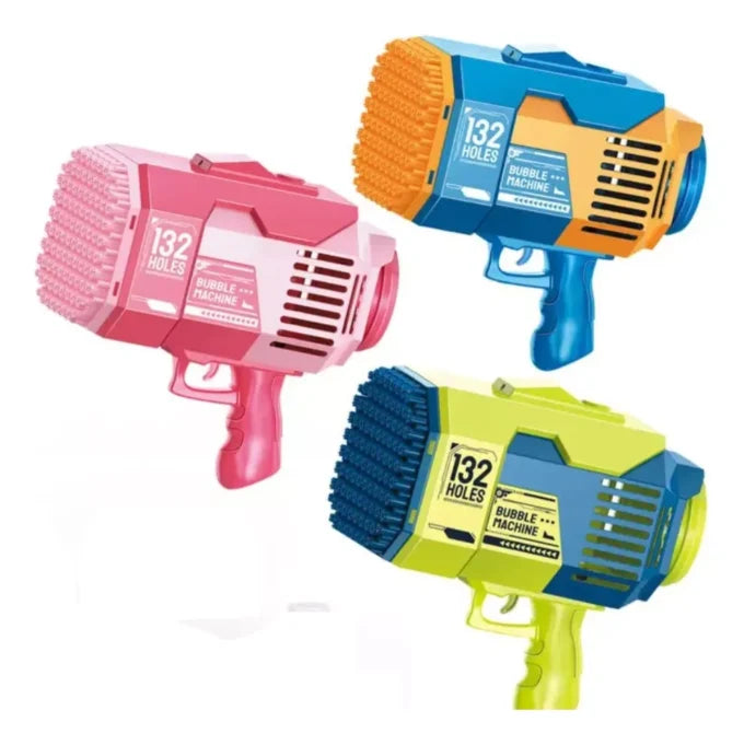 PISTOLA DE BURBUJAS BAZUCA 132 AGUJEROS