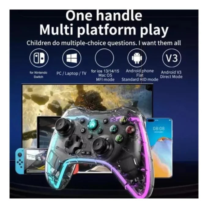 Control Gamer para Celular Multifunción RGB