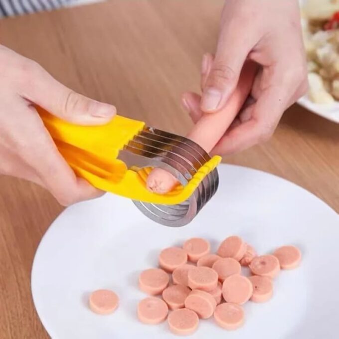 (1)Rebanador de banano en acero inoxidable