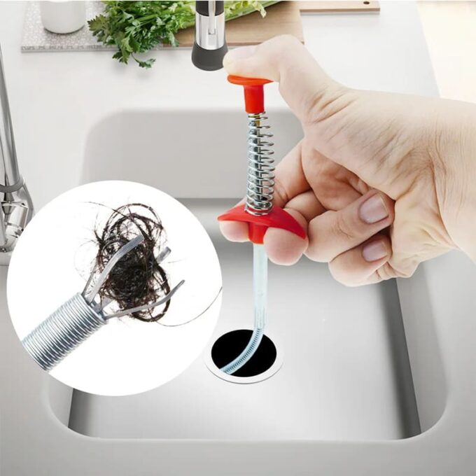 Sonda de drenaje 90CM para sifones tuberia y alcantarillado extractor de plomeria FK23D-296