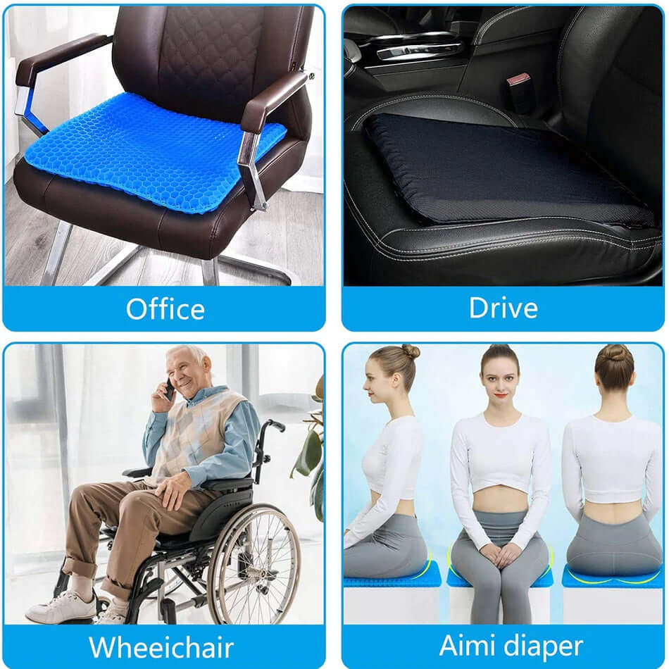 Cojín Ortopédico De Silicona Gel Relajante Asiento Terapia