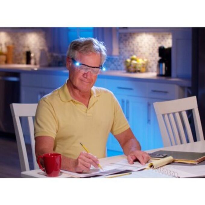 Gafas de lectura con lupa y luz led recargable accesorio lectura